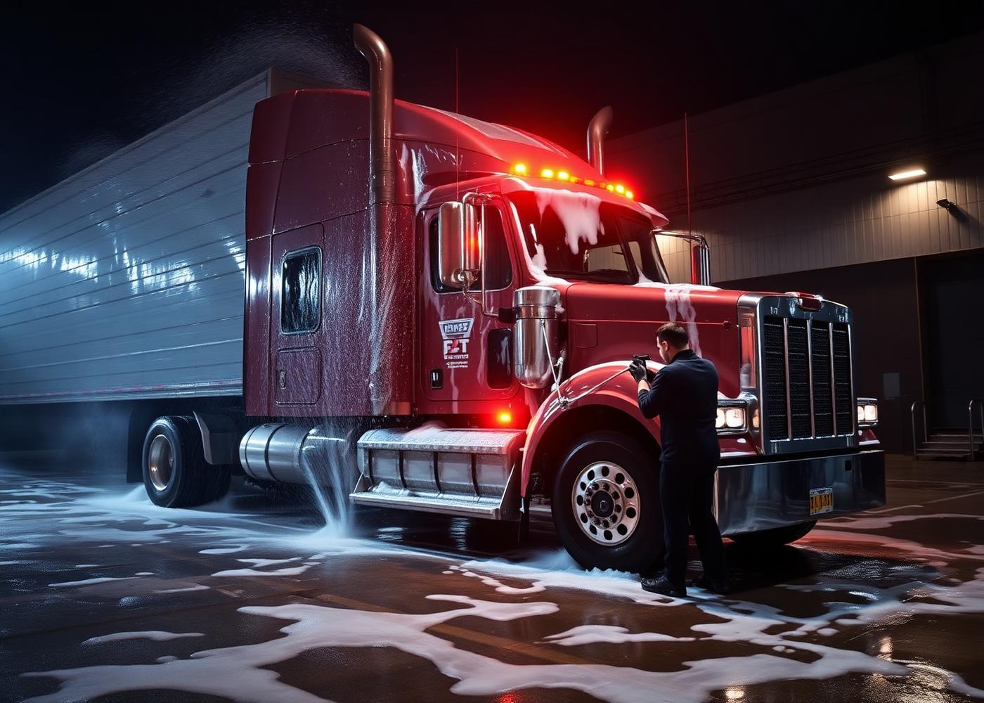 Exterior wash — Class B Day Cab